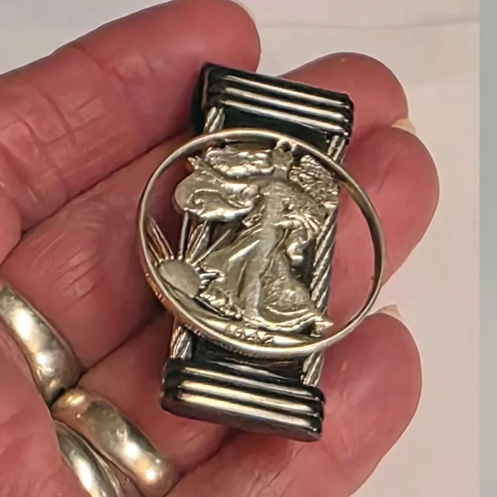 Colibri 1942 Liberty Walking Cut-out Half Dollar Stainless Steel money clip